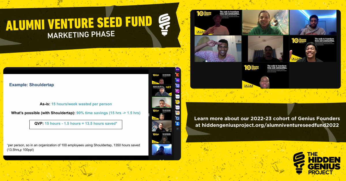 MARKETING PHASE: ALUMNI VENTURE SEED FUND 2022-23 - The Hidden Genius ...